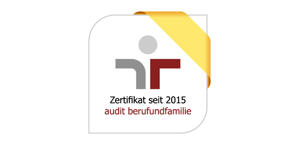 Beruf und Familie Zertifikat 2015 Beruf und Familie Zertifikat 2015