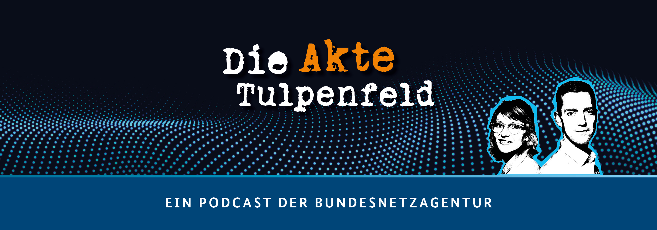 Coverbild von "Die Akte Tulpenfeld" mit einer Zeichnung der beiden Hosts Coverbild von "Die Akte Tulpenfeld" mit einer Zeichnung der beiden Hosts