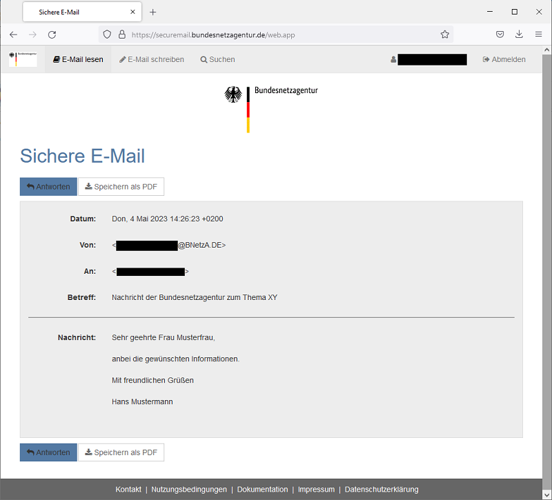 Aussehen einer sicheren E-Mail Kopfzeilen Aussehen einer sicheren E-Mail Kopfzeilen